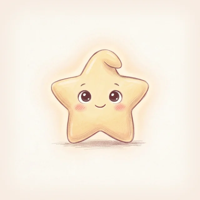 Wink: a small smiling yellow star
